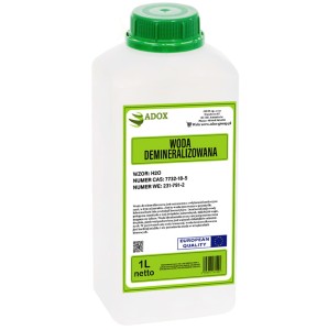 Woda destylowana demineralizowana 1l - CAS: 7732-18-5