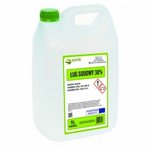 Ług sodowy 30% 5l - CAS: 1310-73-2