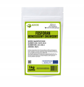 Fosforan Monosodowy Dwuwodny 1kg - CAS: 10039-32-4