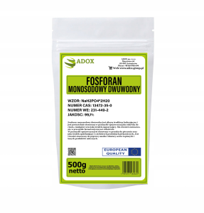 Fosforan Monosodowy Dwuwodny 500g - CAS: 10039-32-4