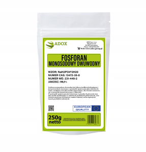 Fosforan Monosodowy Dwuwodny 250g - CAS: 10039-32-4