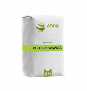 Chlorek wapnia bezwodny 25kg granulki - CAS: 10043-52-4