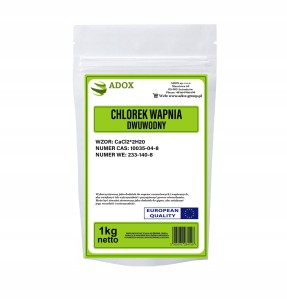 Chlorek wapnia dwuwodny 1kg - CAS: 10035-04-8