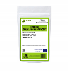 Fosforan dwuwapniowy dwuwodny 1kg - CAS: 7789-77-7
