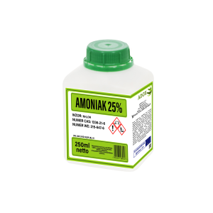 AMONIAK 25% 250ml - CAS: 1336-21-6
