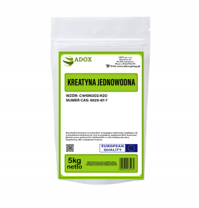 Kreatyna jednowodna 5kg ADOX - CAS: 6020-87-7
