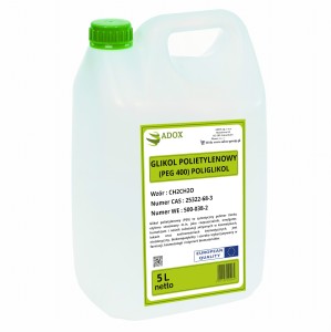 Glikol polietylenowy PEG 400 - Poliglikol 5l - ADOX